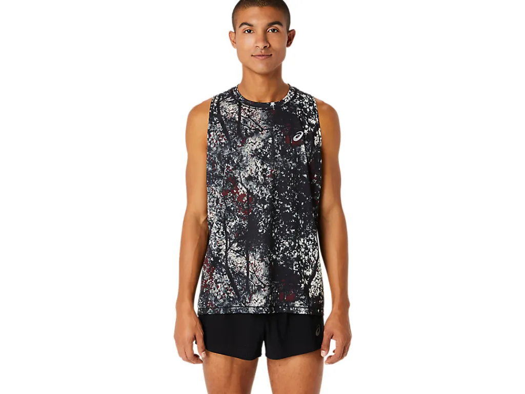 Heren ASICS Shirts Met Korte Mouwen*All Over Print Singlet