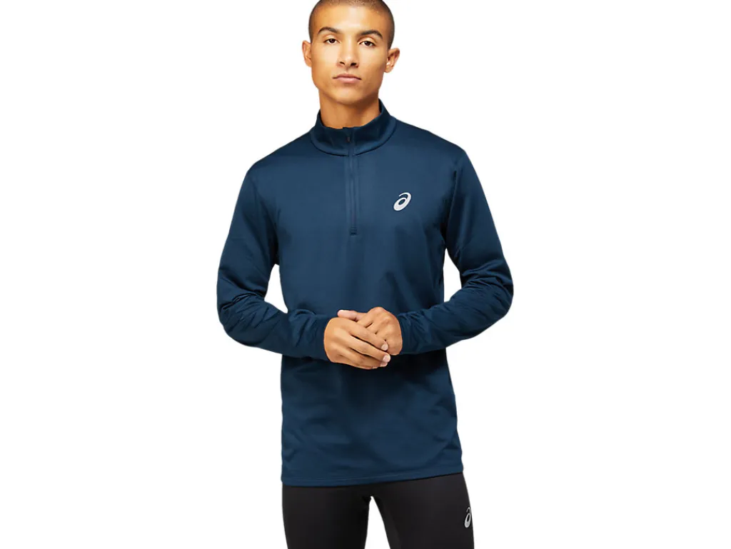 Heren ASICS Shirts Met Lange Mouwen*Core Ls 1/2 Zip Winter Top