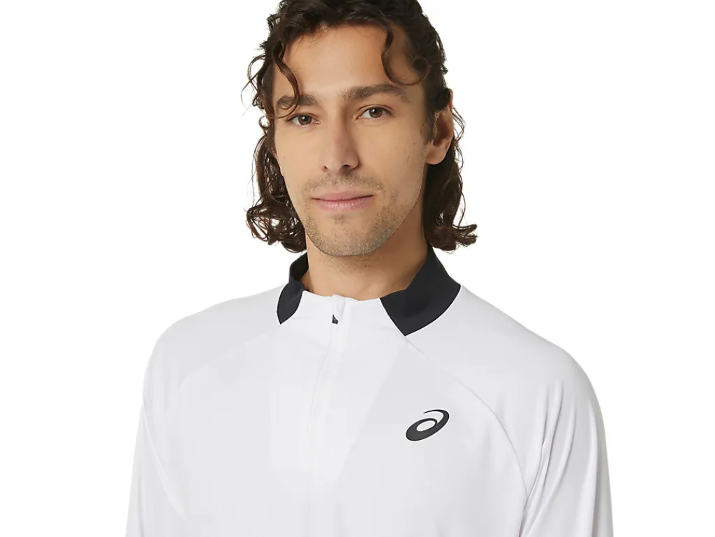court_ls_zip_top_3.webp Heren ASICS Shirts Met Lange Mouwen*Court Ls Zip Top
