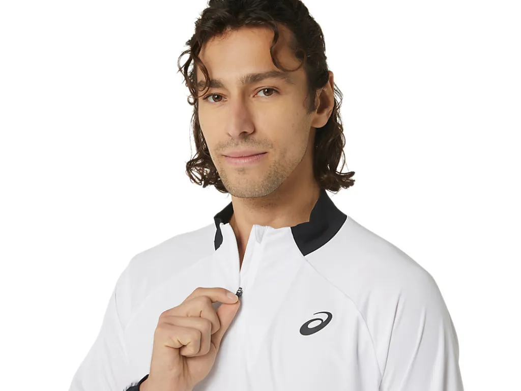 court_ls_zip_top_4.webp Heren ASICS Shirts Met Lange Mouwen*Court Ls Zip Top