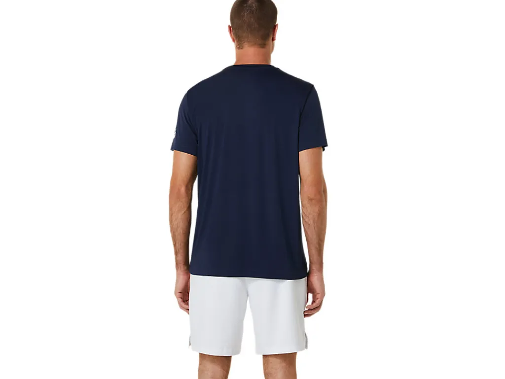 Heren ASICS Shirts Met Korte Mouwen*Court Tennis Graphic Tee
