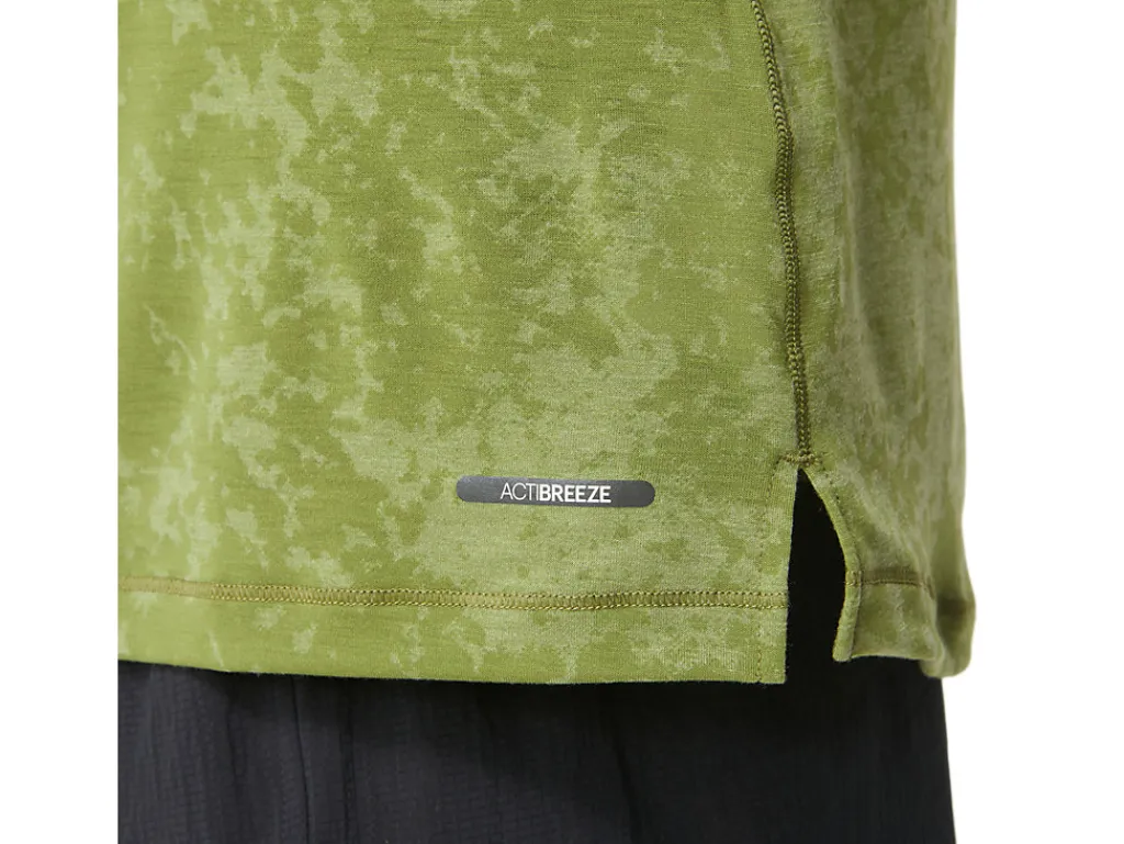 metarun__zip_ss_top__pattern_4.webp Heren ASICS Shirts Met Korte Mouwen*Metarun 1/2 Zip Ss Top - Pattern