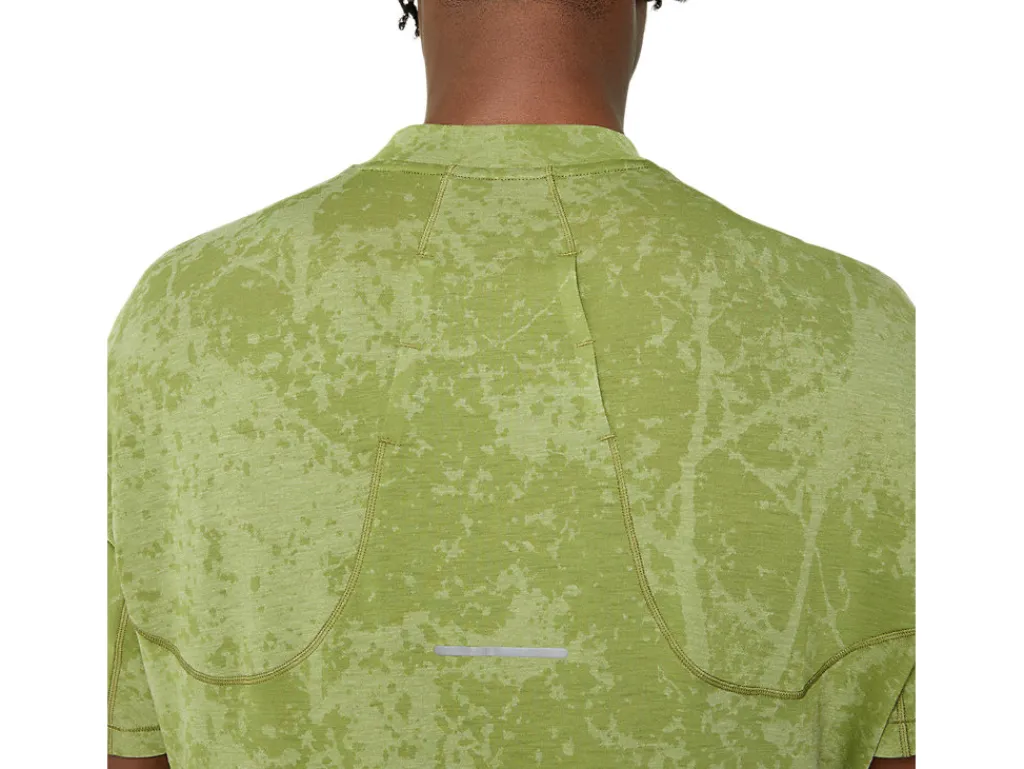 metarun__zip_ss_top__pattern_6.webp Heren ASICS Shirts Met Korte Mouwen*Metarun 1/2 Zip Ss Top - Pattern