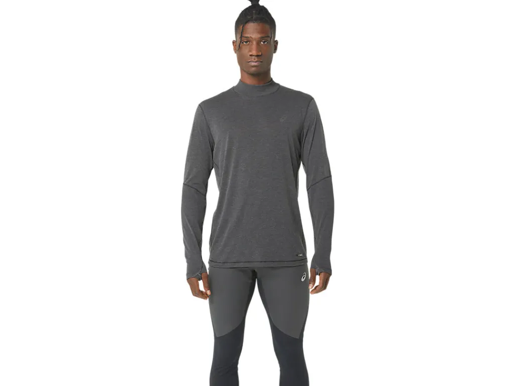 Heren ASICS Shirts Met Lange Mouwen*Metarun Mock Neck Ls Top