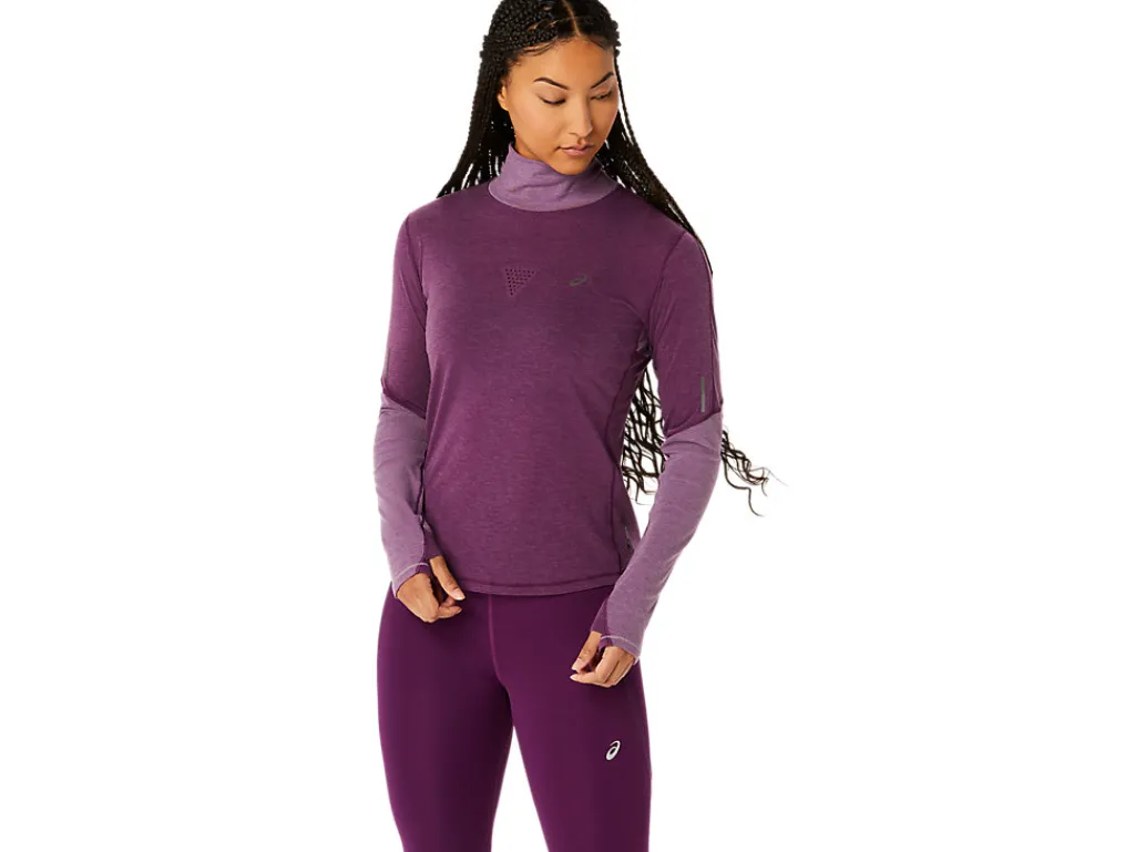 Missen ASICS Shirts Met Lange Mouwen*Metarun Mock Neck Ls Top