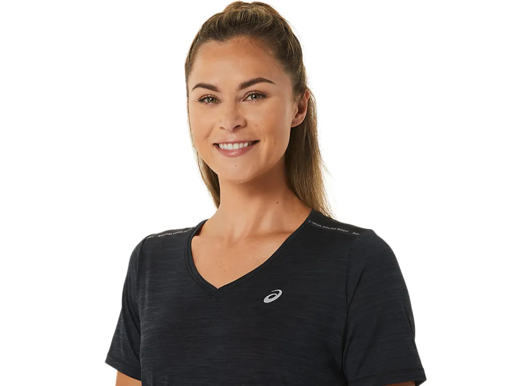 race_vneck_ss_top_3.webp Missen ASICS Shirts Met Korte Mouwen*Race V-Neck Ss Top