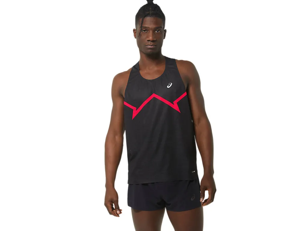 Heren ASICS Shirts Met Korte Mouwen*Ventilate Actibreeze Graphic Singlet