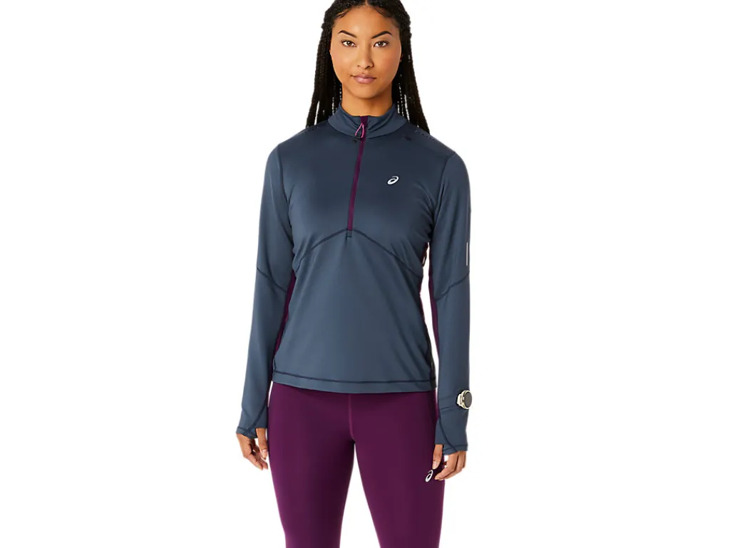 Missen ASICS Shirts Met Lange Mouwen*Winter Run 1/2 Zip Mid Layer