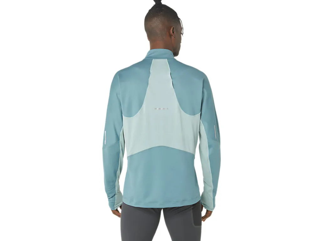 Heren ASICS Shirts Met Lange Mouwen*Winter Run 1/2 Zip Mid Layer